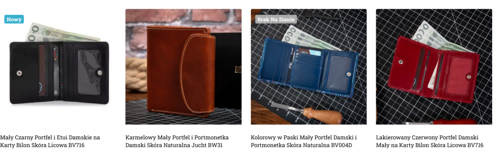 Małe Portfele i Portmonetki Damskie Sklep Belveder.com.pl